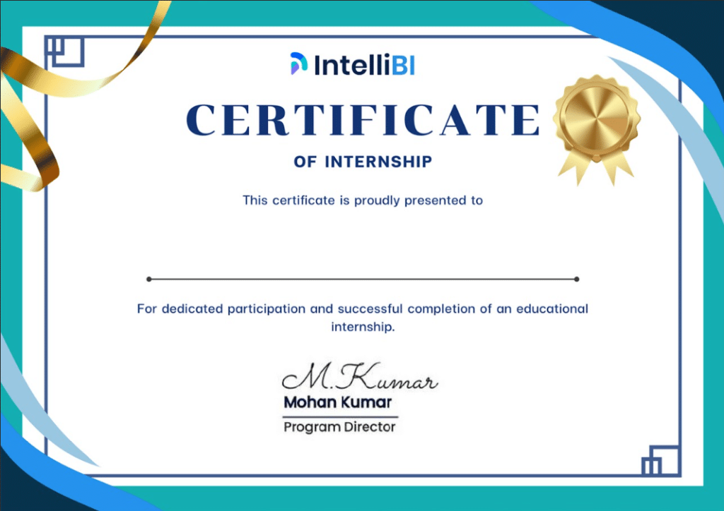 Internship Certificate