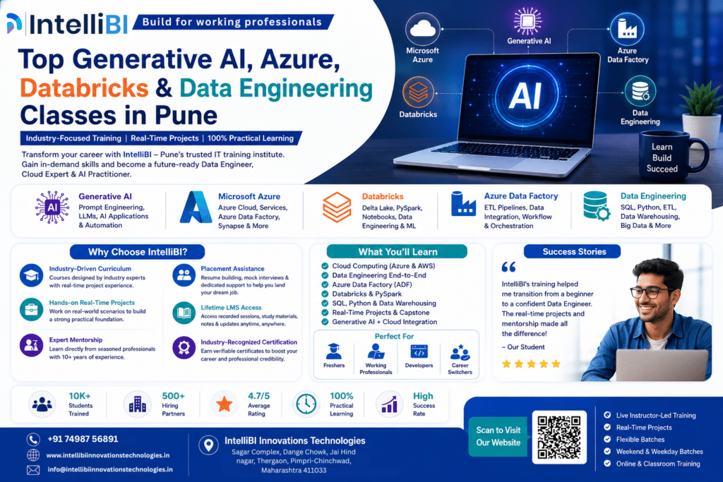 Top Generative AI, Azure, Databricks & Data Engineering Classes in Pune | IntelliBI